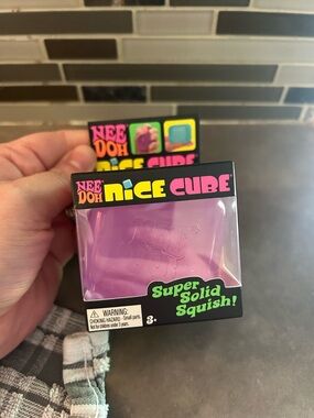 Nee Doh Nice Cube Super Solid Squish - Purple